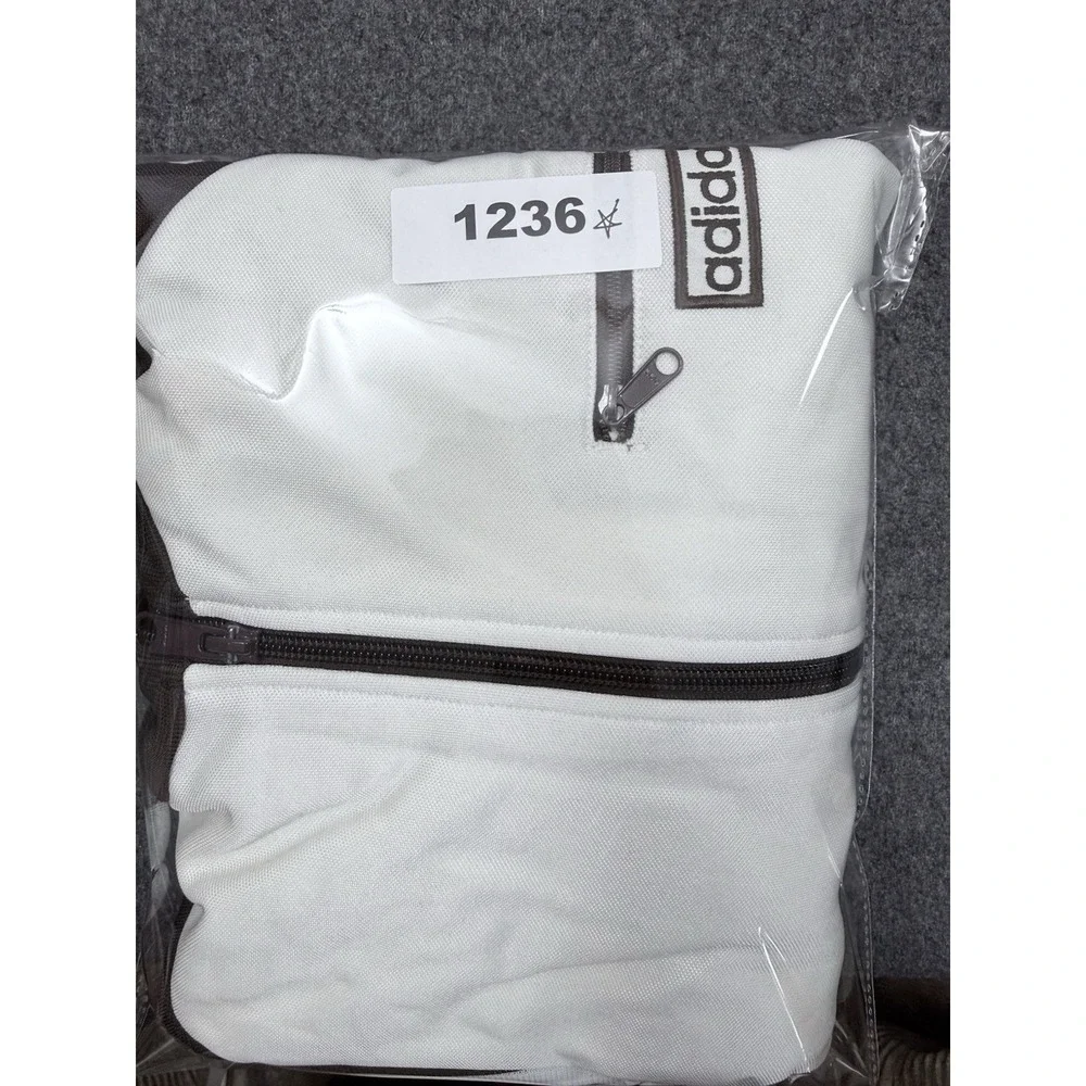 Adidas Originals Trefoil Track Jacket Brown Cream L Full Zip - Picture 11 of 11